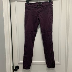 Express purple jeggings size 4.